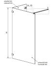 Walk-in, Radaway Euphoria Walk-in VI zuhanyfal 110x90 átlátszó