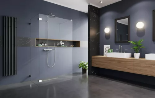 Walk-in, Radaway Euphoria Walk-in VI zuhanyfal 140x100 átlátszó