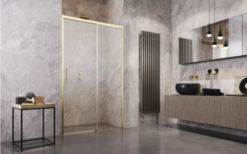 Zuhanyajtó, Radaway Idea Gold DWJ arany zuhanyajtó 150 átlátszó balos