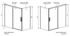 Kádparaván, Radaway Idea PN DWJ+S kádparaván 180x80 átlátszó balos