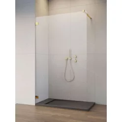   Walk-in, Radaway Essenza Pro Gold Walk-in arany zuhanyfal 90 átlátszó