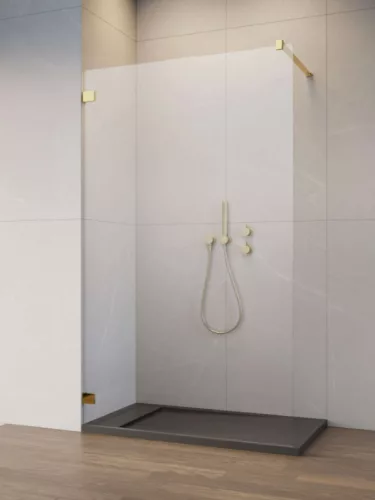Walk-in, Radaway Essenza Pro Gold Walk-in arany zuhanyfal 105 átlátszó