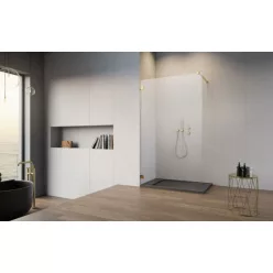   Walk-in, Radaway Essenza Pro Gold Walk-in arany zuhanyfal 135 átlátszó