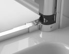 Zuhanyajtó, Radaway Eos DWD II zuhanyajtó 140 átlátszó, 77 cm ajtó+ 63 cm fix fal