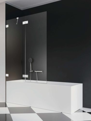 Kádparaván, Radaway Essenza Pro White PND II fehér kádparaván 110 átlátszó balos