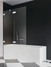 Kádparaván, Radaway Essenza Pro White PND II fehér kádparaván 130 átlátszó balos