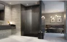 Walk-in, Radaway Modo New Gold II Walk-in arany zuhanyfal 95 átlátszó