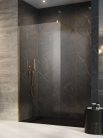 Walk-in, Radaway Modo New Gold II Walk-in arany zuhanyfal 105 átlátszó