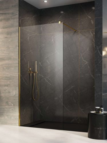 Walk-in, Radaway Modo New Gold II Walk-in arany zuhanyfal 105 átlátszó