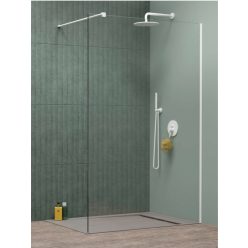   Walk-in, Radaway Modo New White II Walk-in fehér zuhanyfal 80 átlátszó