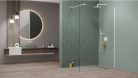 Walk-in, Radaway Modo New White II Walk-in fehér zuhanyfal 120 átlátszó