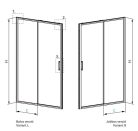 Zuhanyajtó, Radaway Premium Pro DWJ zuhanyajtó 130 balos