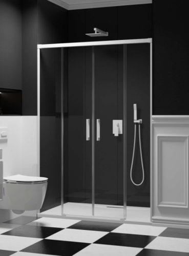 Zuhanyajtó, Radaway Idea White DWD fehér zuhanyajtó 160 átlátszó