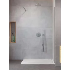   Walk-in, Radaway Modo New Brushed Nickel II Walk-in szálcsiszolt króm zuhanyfal 75 átlátszó