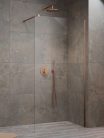Walk-in, Radaway Modo New Brushed Copper II Walk-in szálcsiszolt réz zuhanyfal 65 átlátszó