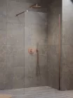 Walk-in, Radaway Modo New Brushed Copper II Walk-in szálcsiszolt réz zuhanyfal 130 átlátszó