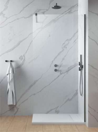 Walk-in, Radaway Modo New Brushed GunMetal II Walk-in zuhanyfal 75 átlátszó