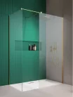Walk-in, Radaway Modo New Gold III Walk-in arany zuhanyfal 90x140 átlátszó