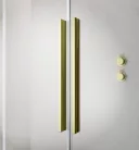 Walk-in, Radaway Furo Brushed Gold Walk-in szálcsiszolt arany zuhanyfal 110 jobbos átlátszó
