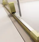Walk-in, Radaway Furo Brushed Gold Walk-in szálcsiszolt arany zuhanyfal 120 jobbos átlátszó