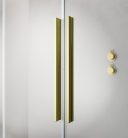 Walk-in, Radaway Furo Brushed Gold Walk-in szálcsiszolt arany zuhanyfal 130 jobbos átlátszó