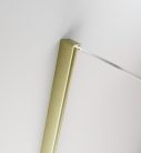 Walk-in, Radaway Furo Brushed Gold Walk-in szálcsiszolt arany zuhanyfal 140 balos átlátszó