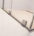 Walk-in, Radaway Furo Brushed Nickel Walk-in szálcsiszolt króm zuhanyfal 90 jobbos átlátszó