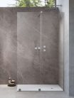 Walk-in, Radaway Furo Brushed Nickel Walk-in szálcsiszolt króm zuhanyfal 100 jobbos átlátszó