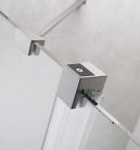 Walk-in, Radaway Furo Brushed Nickel Walk-in szálcsiszolt króm zuhanyfal 100 jobbos átlátszó