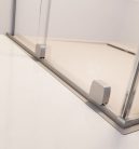 Walk-in, Radaway Furo Brushed Nickel Walk-in szálcsiszolt króm zuhanyfal 100 jobbos átlátszó