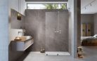 Walk-in, Radaway Furo Brushed Nickel Walk-in szálcsiszolt króm zuhanyfal 100 jobbos átlátszó