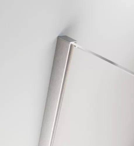 Walk-in, Radaway Furo Brushed Nickel Walk-in szálcsiszolt króm zuhanyfal 120 balos átlátszó