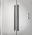 Walk-in, Radaway Furo Brushed Nickel Walk-in szálcsiszolt króm zuhanyfal 120 balos átlátszó