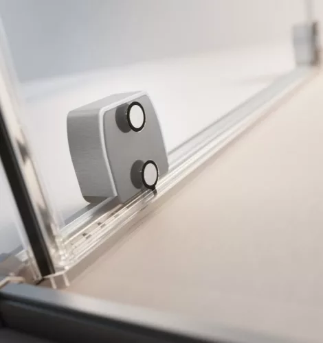 Walk-in, Radaway Furo Brushed Nickel Walk-in szálcsiszolt króm zuhanyfal 120 balos átlátszó