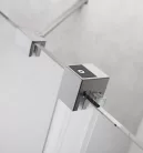 Walk-in, Radaway Furo Brushed Nickel Walk-in szálcsiszolt króm zuhanyfal 150 balos átlátszó