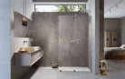 Walk-in, Radaway Furo Brushed Nickel Walk-in szálcsiszolt króm zuhanyfal 150 jobbos átlátszó