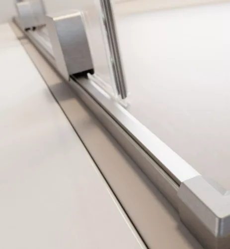 Walk-in, Radaway Furo Brushed Nickel Walk-in szálcsiszolt króm zuhanyfal 160 jobbos átlátszó