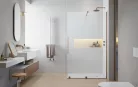Walk-in, Radaway Furo Brushed Copper Walk-in szálcsiszolt réz zuhanyfal 90 balos átlátszó