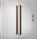 Walk-in, Radaway Furo Brushed Copper Walk-in szálcsiszolt réz zuhanyfal 140 balos átlátszó