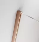 Walk-in, Radaway Furo Brushed Copper Walk-in szálcsiszolt réz zuhanyfal 160 jobbos átlátszó