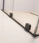 Walk-in, Radaway Furo Brushed GunMetal Walk-in szálcsiszolt fegyvermetál zuhanyfal 80 jobbos átlá