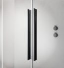 Walk-in, Radaway Furo Brushed GunMetal Walk-in szálcsiszolt fegyvermetál zuhanyfal 90 balos átlát