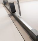 Walk-in, Radaway Furo Brushed GunMetal Walk-in szálcsiszolt fegyvermetál zuhanyfal 90 balos átlát