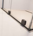 Walk-in, Radaway Furo Brushed GunMetal Walk-in szálcsiszolt fegyvermetál zuhanyfal 90 balos átlát