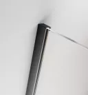 Walk-in, Radaway Furo Brushed GunMetal Walk-in szálcsiszolt fegyvermetál zuhanyfal 90 jobbos átlá