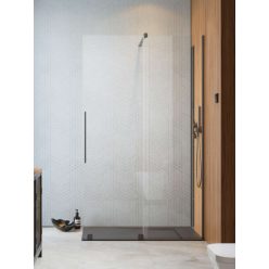   Walk-in, Radaway Furo Brushed GunMetal Walk-in szálcsiszolt fegyvermetál zuhanyfal 140 jobbos átl