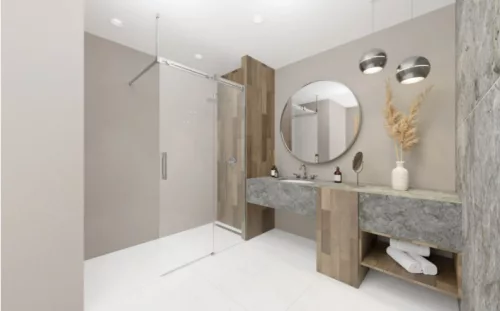 Walk-in, Radaway Espera Pro Walk-in zuhanyfal 100 balos átlátszó