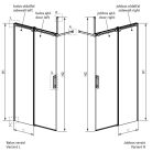Walk-in, Radaway Espera Pro Walk-in zuhanyfal 110 balos átlátszó