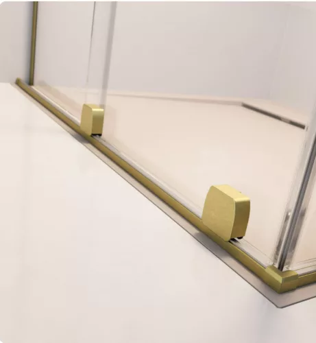 Zuhanyajtó, Radaway Furo Brushed Gold DWJ zuhanyajtó 90 átlátszó balos