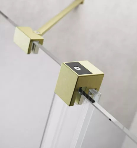 Zuhanyajtó, Radaway Furo Brushed Gold DWJ zuhanyajtó 90 átlátszó balos